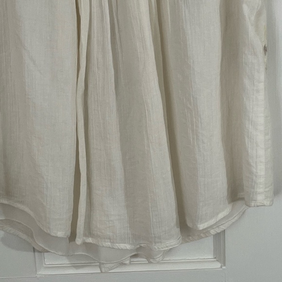 Hazel Anthropologie Boho Women’s Floral Embroidered Blouse Small Cottagecore - Picture 7 of 12